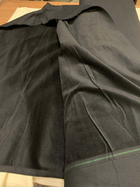 Tatifurs Black Mongolian Sheepskin Full Skin Fur Throw Blanket Velvet Cotton Backing